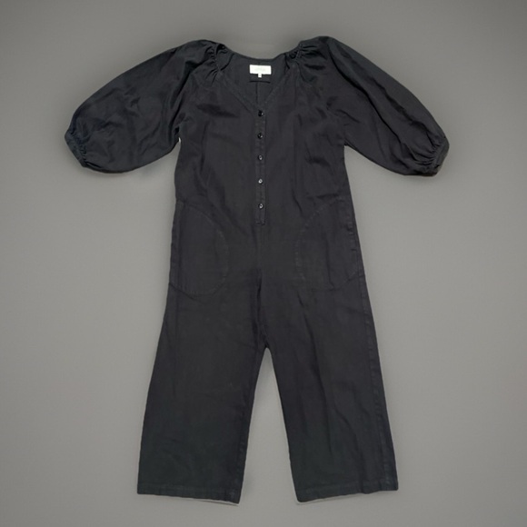 The Great. Black large onepiece jumpsuit luxury upscale size 3 all seasons class - Picture 1 of 2